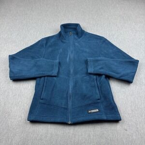 REI Jacket Womens Small Blue Polartec Fleece Full Zip Lined Outdoors Hiking Coat